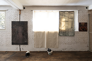 Dimitrina Sevova, Haunted Ecologies of Care: Hysteria, Ruins, and the Wild Reclaiming of Space (work in progress), 2025. Exhibition view